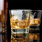 Personalized Whiskey Glass Set - 4 Unique Designs