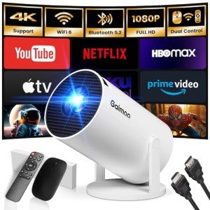 Portable Mini Projector 1080P FHD with Bluetooth