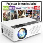 TMY Mini 1080P Bluetooth Projector for Movies