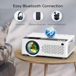 TMY Mini 1080P Bluetooth Projector for Movies