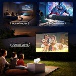 Portable Mini Projector 1080P FHD with Bluetooth