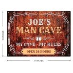 Personalized Rustic Man Cave Sign for Home