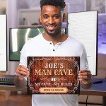 Personalized Rustic Man Cave Sign for Home