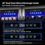 Dual Zone Wine & Beverage Cooler - 30 Inch