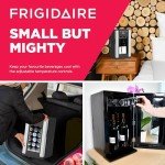 Retro Beverage Fridge for Cans and Wine Bottles