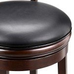 Set of 2 Cappuccino Swivel Barstools 24