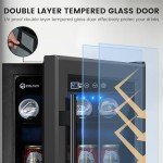 15" Black Beverage Fridge for Beer and Soda