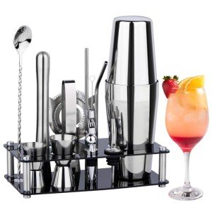 15-Piece Cocktail Shaker Set for Home Bars