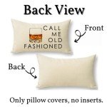 Funny Old Fashioned Quote Lumbar Pillow Cover