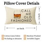 Funny Old Fashioned Quote Lumbar Pillow Cover