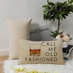 Funny Old Fashioned Quote Lumbar Pillow Cover