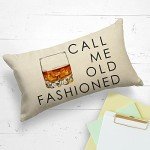 Funny Old Fashioned Quote Lumbar Pillow Cover