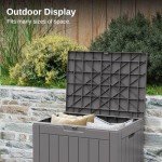 EAST OAK 31-Gallon Waterproof Outdoor Storage Box