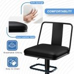 Raynesys Adjustable Metal Barstools Set of 2