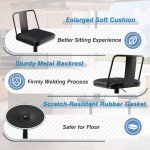 Raynesys Adjustable Metal Barstools Set of 2