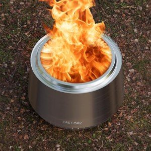 EAST OAK 21" Portable Smokeless Fire Pit