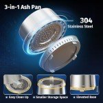 EAST OAK 21" Portable Smokeless Fire Pit