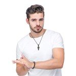 Jstyle Men's Arrowhead Pendant Necklace Set