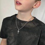 Men's 18K Gold Cross Necklace for Dads