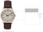 Timex Men's Easy Reader Leather Strap Watch