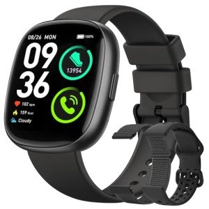 Fitness Smartwatch with Bluetooth and Heart Rate Monitor
