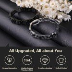 Magnetic Titanium Bracelet for Men, 8.66 Inch