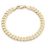 Diamond-Cut 18K Gold Cuban Link Bracelet