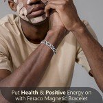 Magnetic Titanium Bracelet for Men, 8.66 Inch