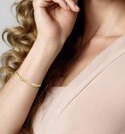 Diamond-Cut 18K Gold Cuban Link Bracelet