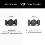 Adjustable Black Lava Rock Aromatherapy Bracelet