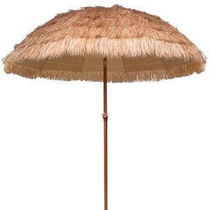 Hawaiian Style Tiki Patio Umbrella, 7.5ft