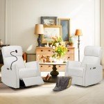Power Recliner Chair with Swivel and Rocker