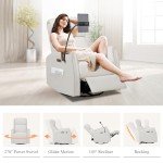 Power Recliner Chair with Swivel and Rocker