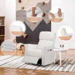 Power Recliner Chair with Swivel and Rocker