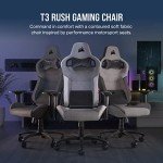 Corsair T3 Rush Gaming Chair - Charcoal Gray