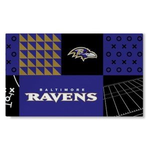Baltimore Ravens NFL Washable Area Rug 3x5 Feet