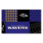 Baltimore Ravens NFL Washable Area Rug 3x5 Feet