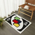 Estmy UNO Funky Retro Area Rug 2x3
