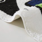 Estmy UNO Funky Retro Area Rug 2x3