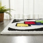 Estmy UNO Funky Retro Area Rug 2x3