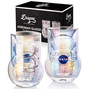 NASA Astronaut Iridescent Glass Set - 2 Pack