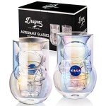 NASA Astronaut Iridescent Glass Set - 2 Pack