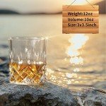 Whiskey Glasses Set of 4 for Home Bar