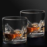 Heavy Crystal Whiskey Glasses Gift Set for Men