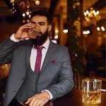 Whiskey Glasses Set of 4 for Home Bar