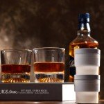 Whiskey Rocks Glass Set with Ice Ball Molds