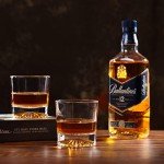 Whiskey Rocks Glass Set with Ice Ball Molds