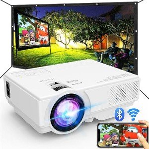 WiFi Bluetooth Mini Projector for Outdoor Movies