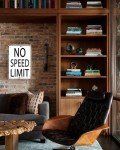 Vintage Style No Speed Limit Tin Sign for Mancave