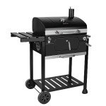 Royal Gourmet 24" Charcoal Grill with Side Table
